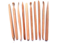 Sada 15cm dřevěných špachtliček  ( 10 kusů v sadě )